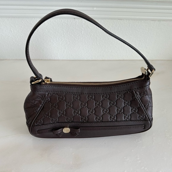 GUCCI Mayfair Shoulder Bag Guccissima Small - Picture 1 of 7